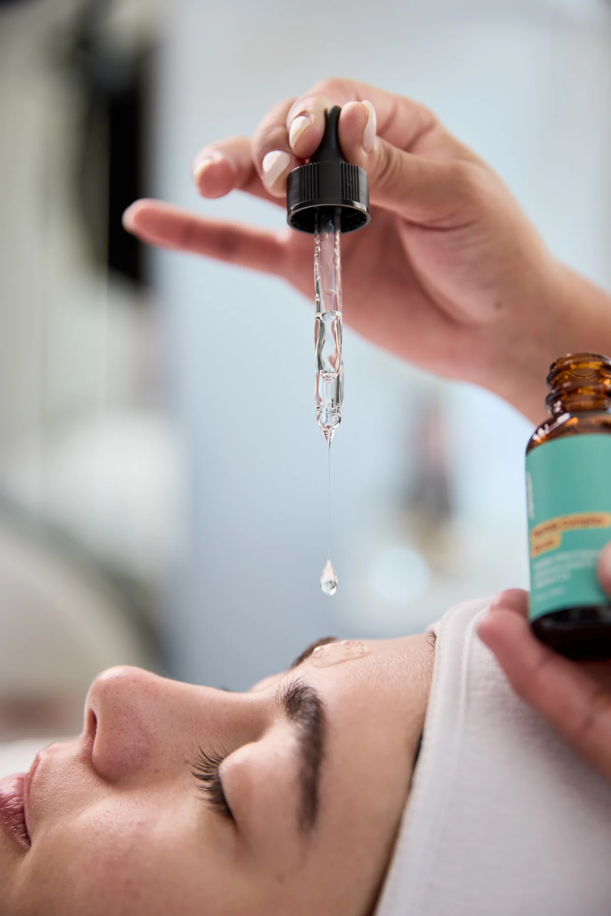 Skin cleansing treatment detail at La Bella